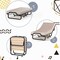 Costway Folding Bed Rollaway Guest Bed w/ Memory Foam Sturdy Metal Frame & Foam Mattress Living Room Guest Room Office Made in Italy